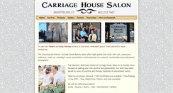 Desktop Screenshot of carriagehousesalonvt.com